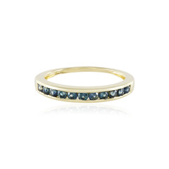 Blauer Saphir-Goldring