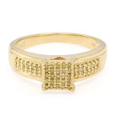 Fancy-Diamant-Silberring