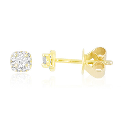 Lupenreiner (F) Brillant-Goldohrringe (LUCENT DIAMONDS)