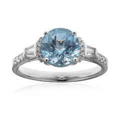 AAA-Brasilianischer Aquamarin-Goldring (CIRARI)