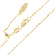 Silber-Veneziakette - 2,65 g - 60 cm - vergoldet