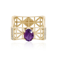 Uruguay-Amethyst-Goldring (Ornaments by de Melo)