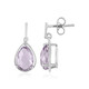 Lavendel-Amethyst-Silberohrringe
