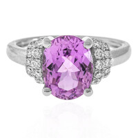 Brasilianischer Kunzit-Platinring