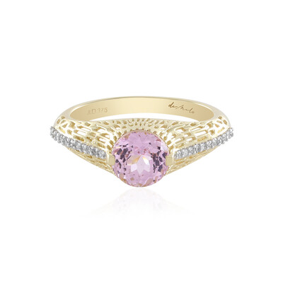 AAA-Brasilianischer Kunzit-Goldring (de Melo)