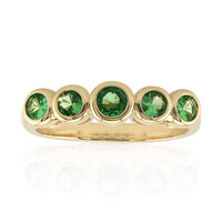 AAA-Kenianischer Tsavorit-Goldring