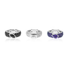 Edelstein-Silberringe (Dallas Prince Designs)