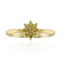 Gelber VS1 Brillant-Goldring