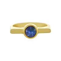 Blauer Stern-Saphir-Silberring