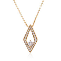 Lupenreiner (F) Brillant-Goldhalskette (LUCENT DIAMONDS)
