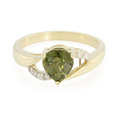 Kupfer-Turmalin-Goldring