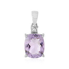 Lavendel-Amethyst-Silberanhänger