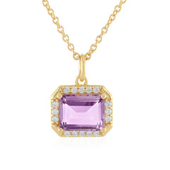 Lavendel-Amethyst-Silberhalskette
