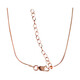 Silber-Schlangenkette - 40-45 cm - 3 g - rosévergoldet