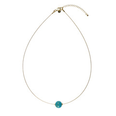 Blauer Atacama-Opal-Halskette