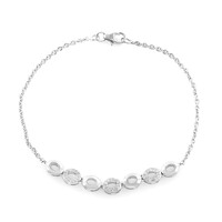 I2 (I) Diamant-Silberarmband