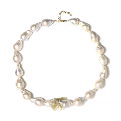 Süßwasserzuchtperlen-Goldcollier (Ornaments by de Melo)