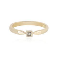 I2 Schokoladen-Diamant-Silberring