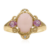 Pinkfarbener Opal-Goldring (CIRARI)