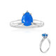 Äthiopischer Blauer Opal-Silberring