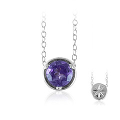 Sambia-Amethyst-Silbercollier