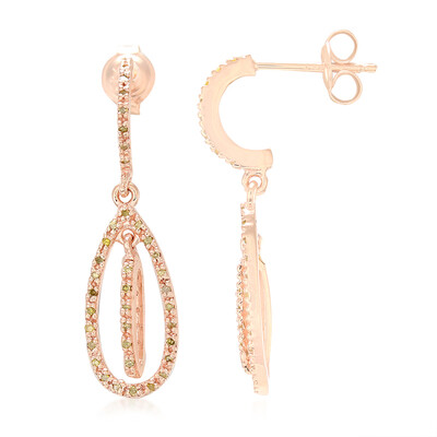 Fancy-Diamant-Silberohrringe