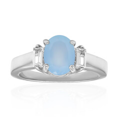 Aqua-Chalzedon-Silberring