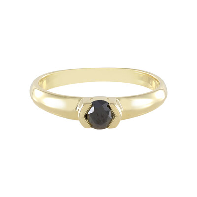 Schwarzer Brillant-Goldring 0,27 ct