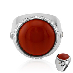 Roter Achat-Silberring (Annette classic)
