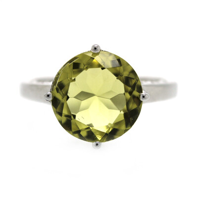 Ouro Verde-Quarz-Silberring