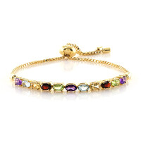 Edelstein-Silberarmband