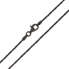 Silber-Criss-Cross-Kette - 3,54 g - 60 cm - rutheniert