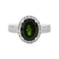 Russischer Diopsid-Silberring