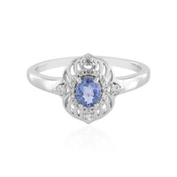 Blauer Ceylon-Saphir-Silberring