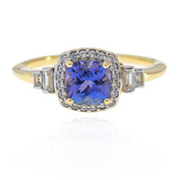 Tansanit-Goldring (Adela Gold)