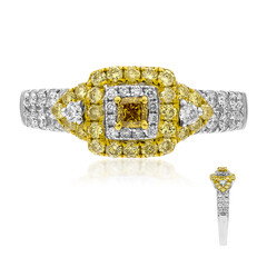 Gelber SI2 Brillant-Goldring (CIRARI)
