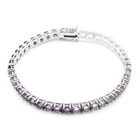 Edelstein-Silberarmband