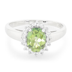 Kiwi-Topas-Silberring