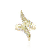 Gelber SI1 Brillant-Goldring (de Melo)