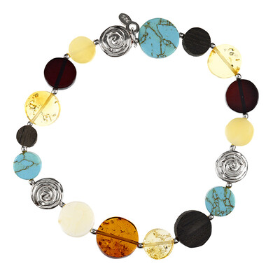 Edelstein-Silberarmband (dagen)