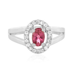 Pinkfarbener Turmalin-Silberring