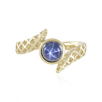 Blauer Stern-Saphir-Goldring (Ornaments by de Melo)