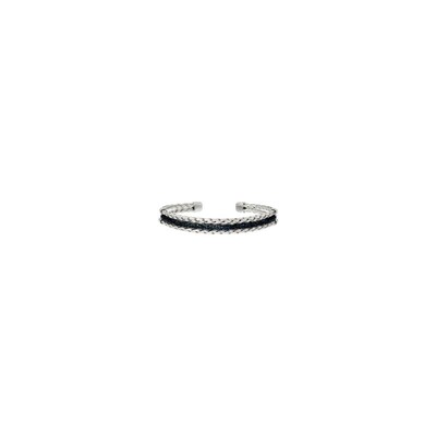 Blauer Diamant-Silberarmreif