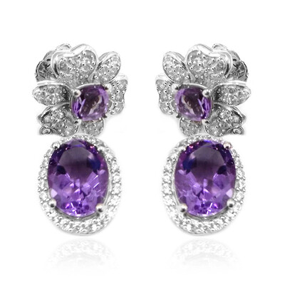 Amethyst-Silberohrringe (Dallas Prince Designs)