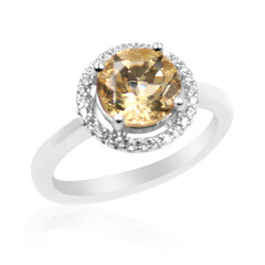Goldener Labradorit-Silberring