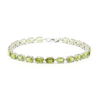 Peridot-Silberarmband