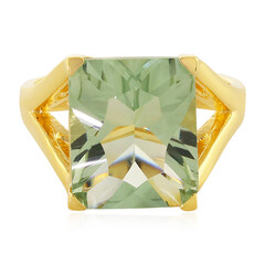 Grüner Amethyst-Silberring