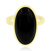 Onyx-Silberring