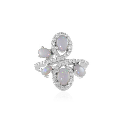 Australischer Opal-Silberring