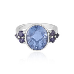 Blauer Fluorit-Goldring (KM by Juwelo)
